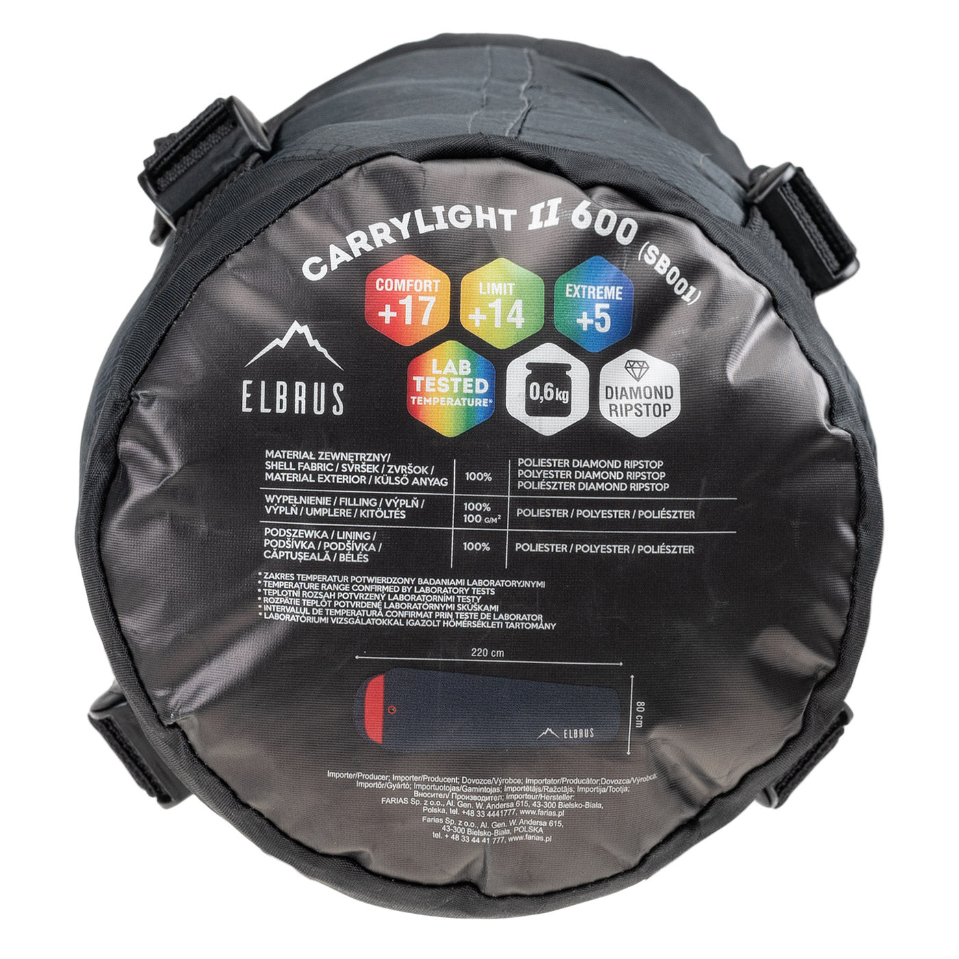 ELBRUS Carrylight II 600 – ultralahka spalna vreča za poletne avanture