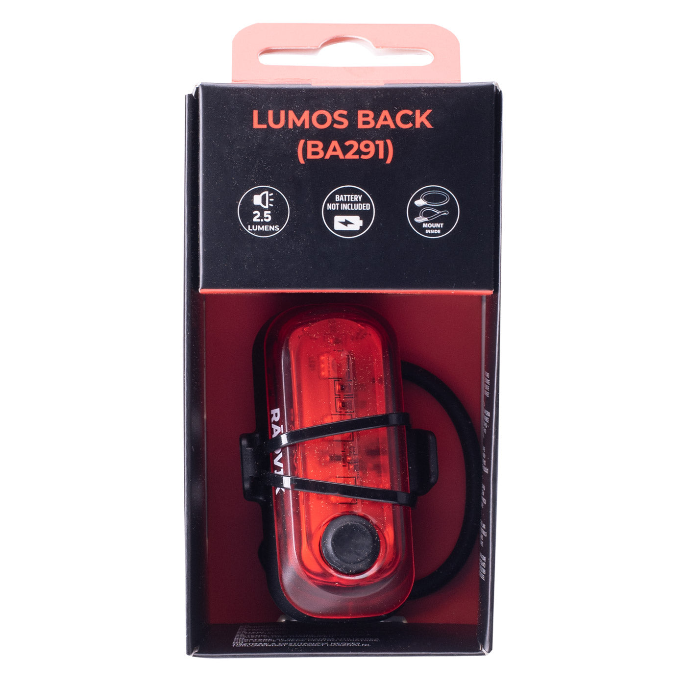 RADVIK LUMOS BACK – kompaktna zadnja kolesarska luč z IP54 zaščito