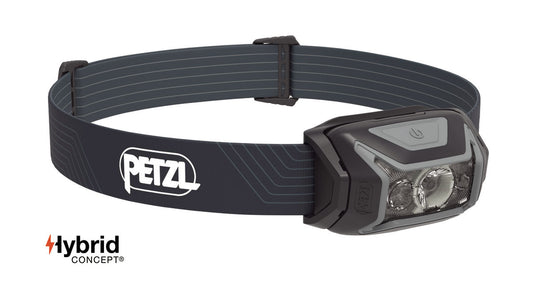 Petzl Actik – naglavna svetilka v črni barvi
