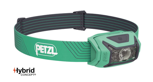 Petzl Actik – naglavna svetilka v zeleni barvi